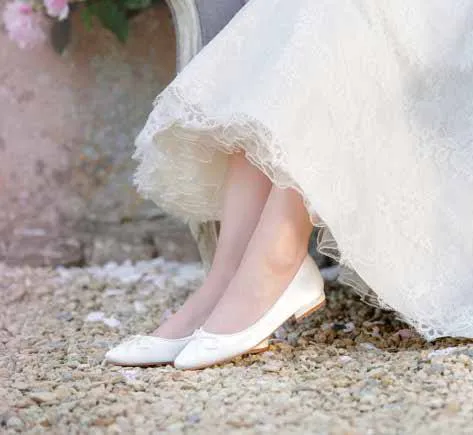 Brautschuh Brittany ivory (creme)