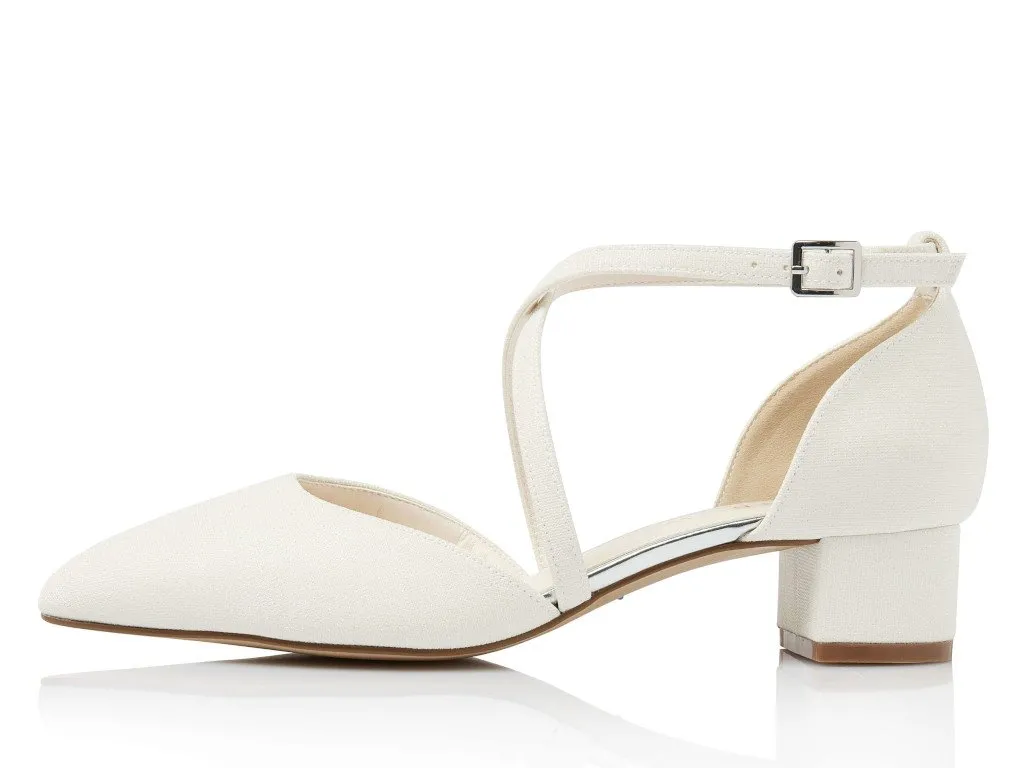 Maike Off-White Metallic