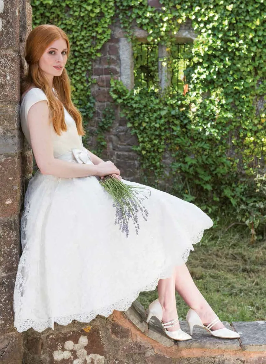 Brautschuh Misty ivory (creme)