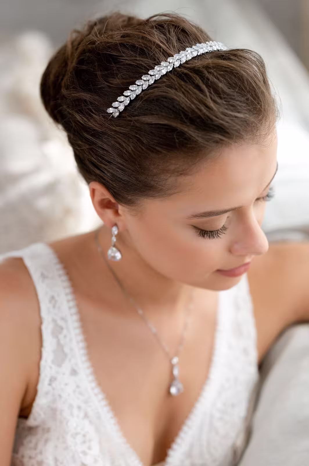 Braut-Tiara Isidora | Silber