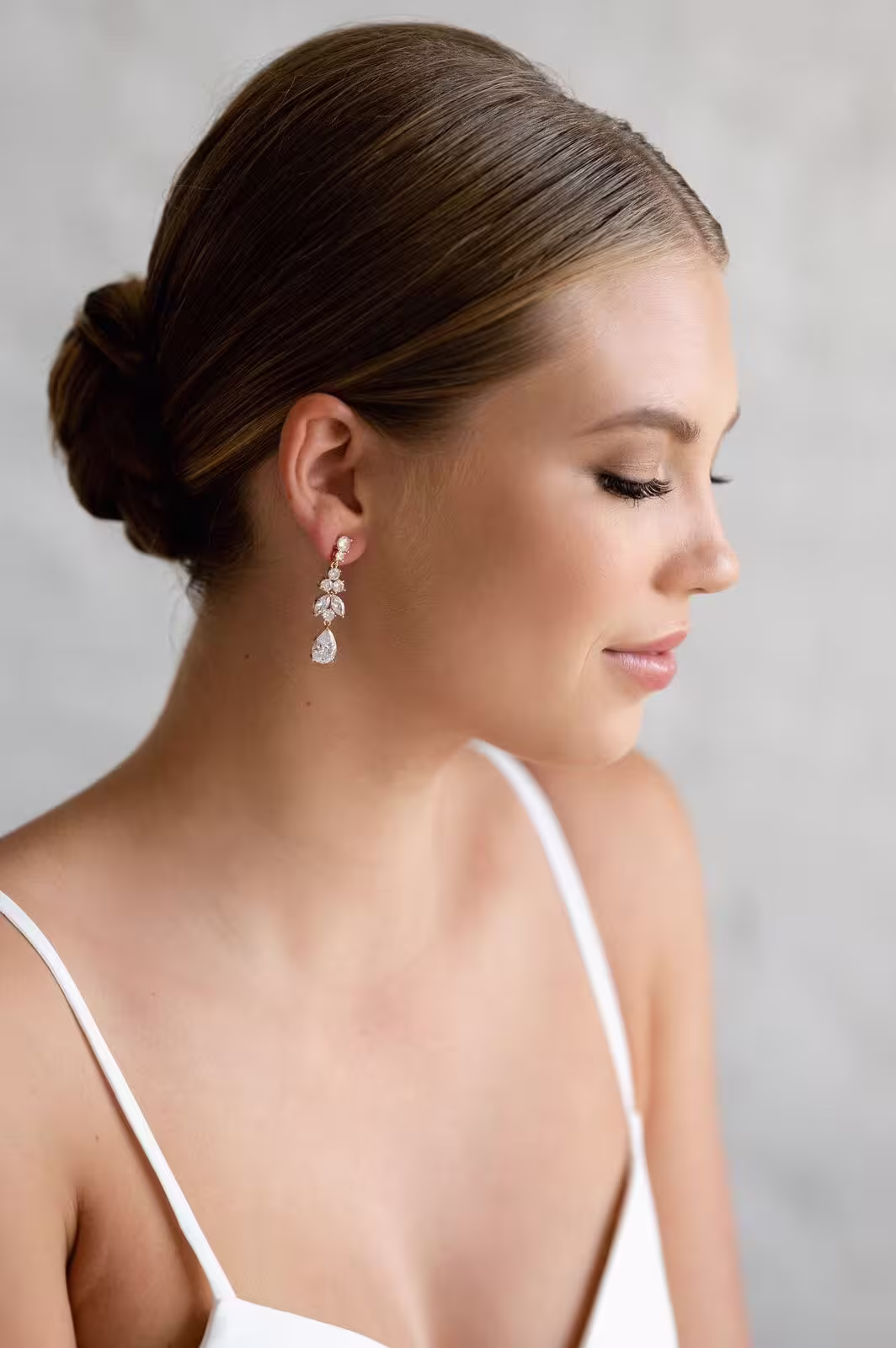 Brautohrringe Leah | Rose Gold