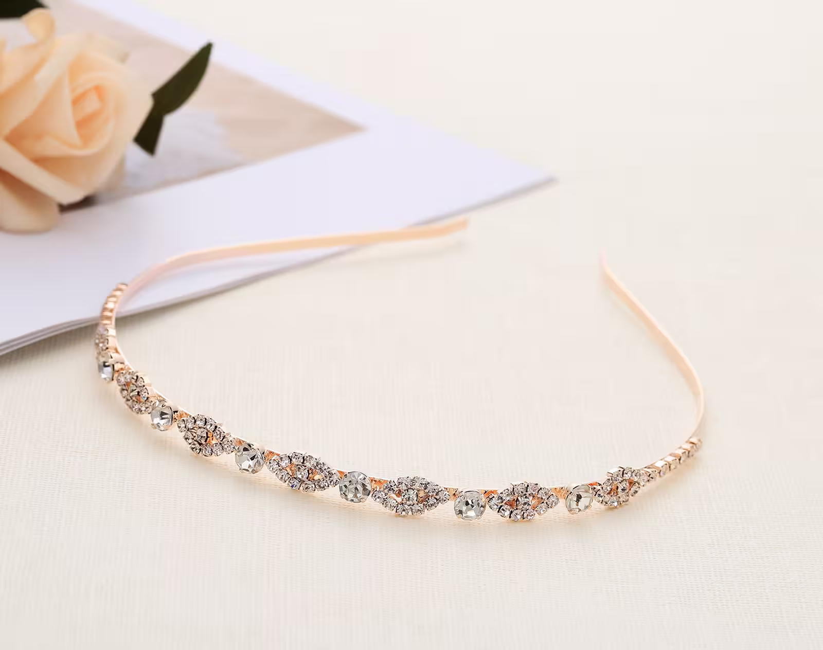 Brautdiadem Rosegold