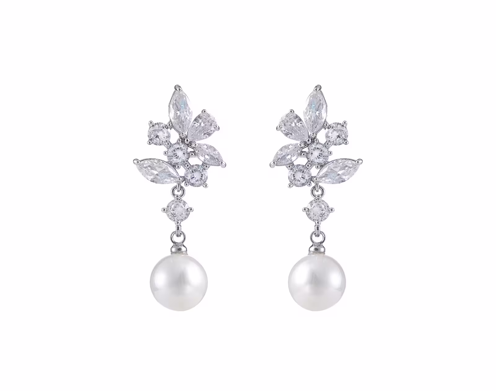 Brautohrringe Kailey | Silver