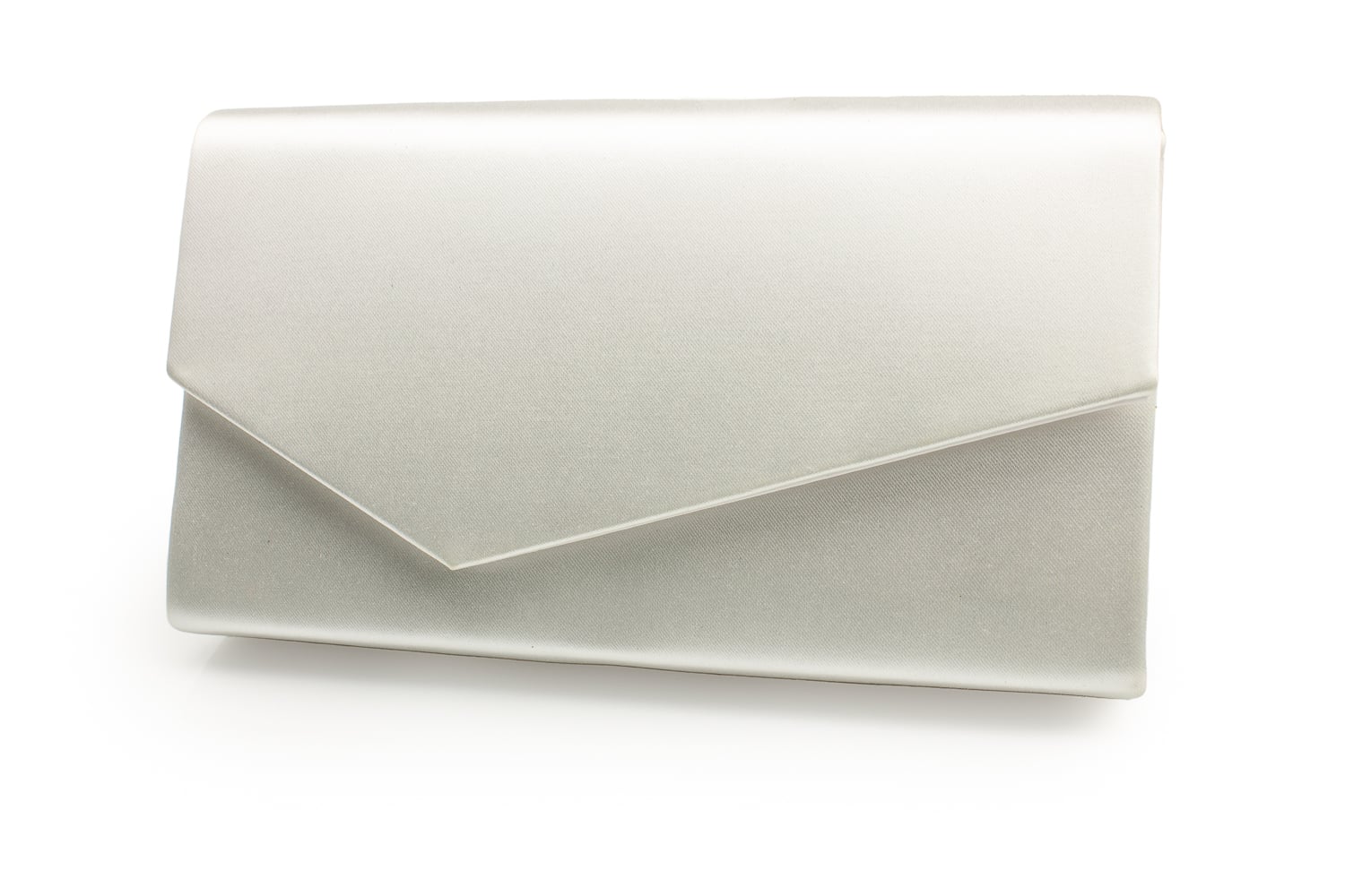 Chiara Satin Braut Clutch Ivory