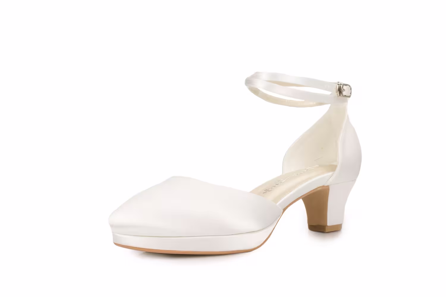 Satin Brautschuh Dehlia | Ivory