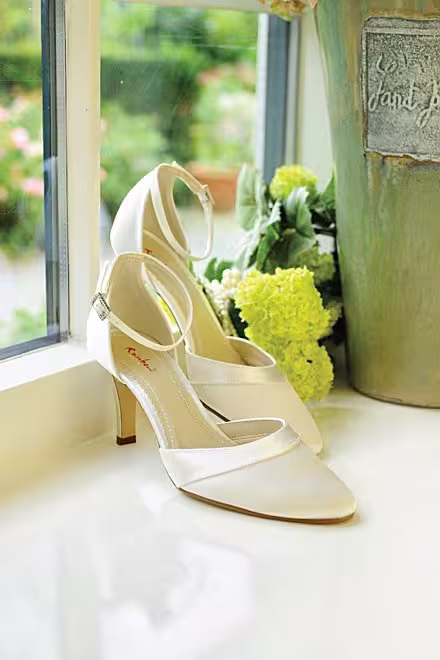 Brautschuh Amanda ivory (creme)