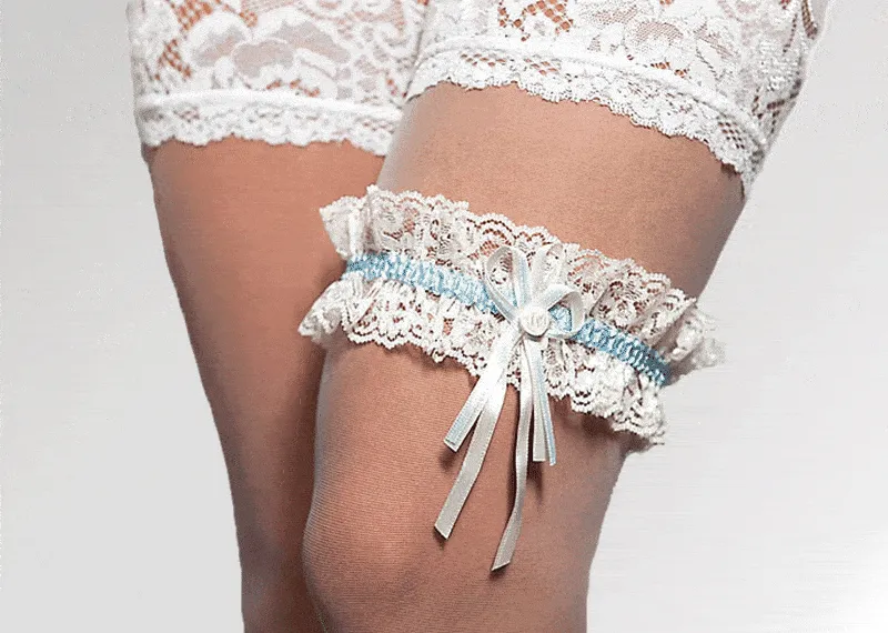 Strumpfband Alena mit Schleife