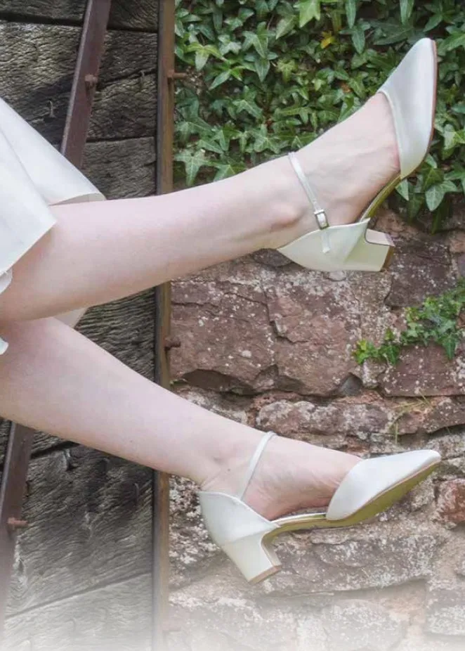 Brautschuh Tracey ivory (creme)