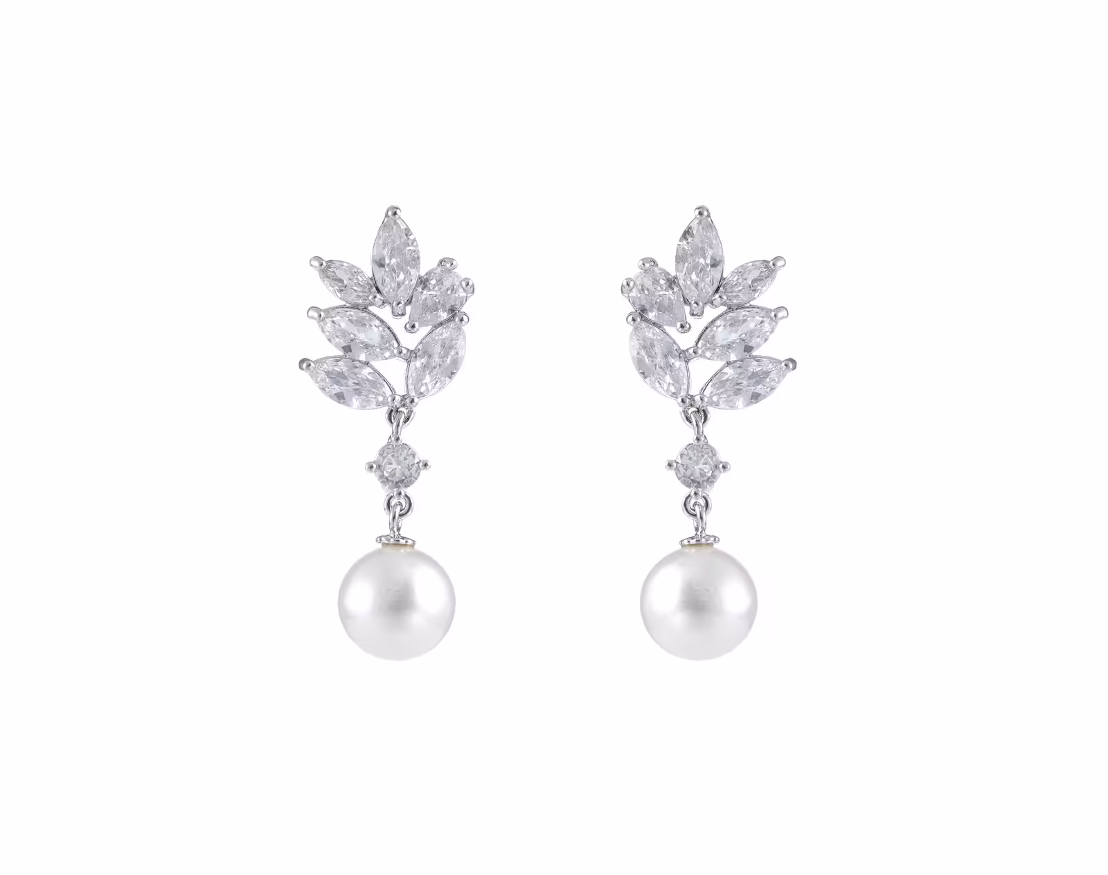 Brautohrringe Christina | Silver