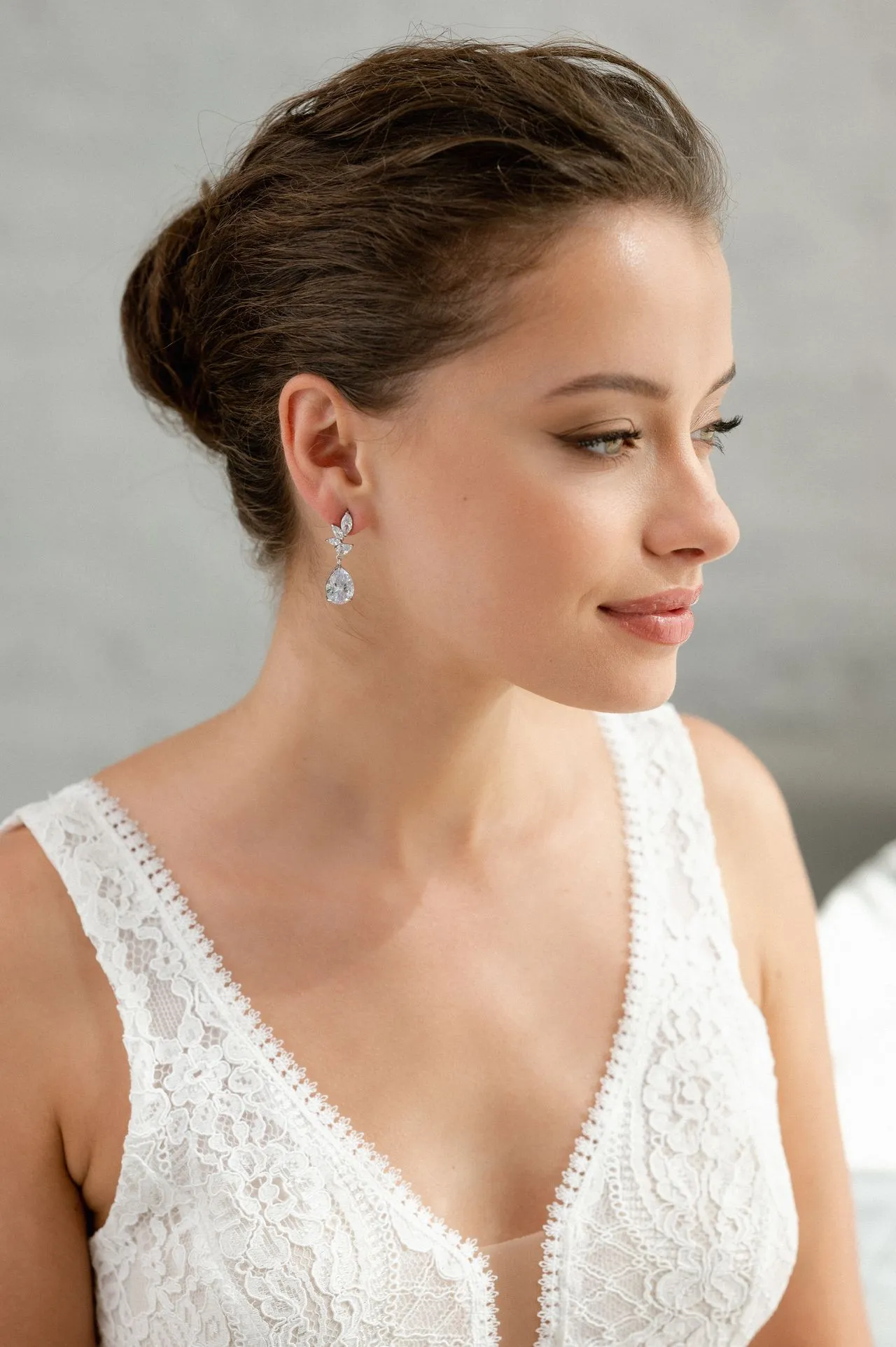 Brautohrringe Marija | Silver