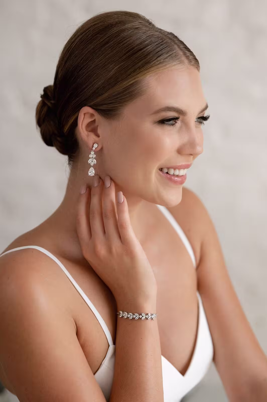 Brautohrringe Leah | Silver