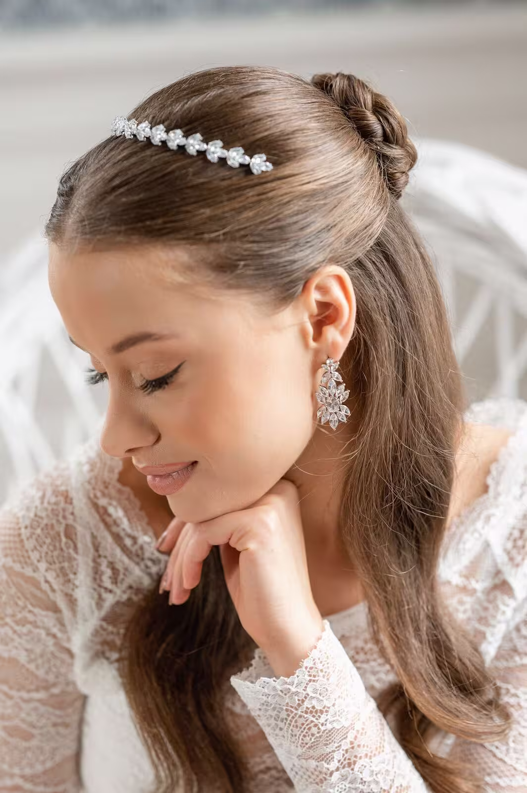 Braut-Tiara Florencia | Silber