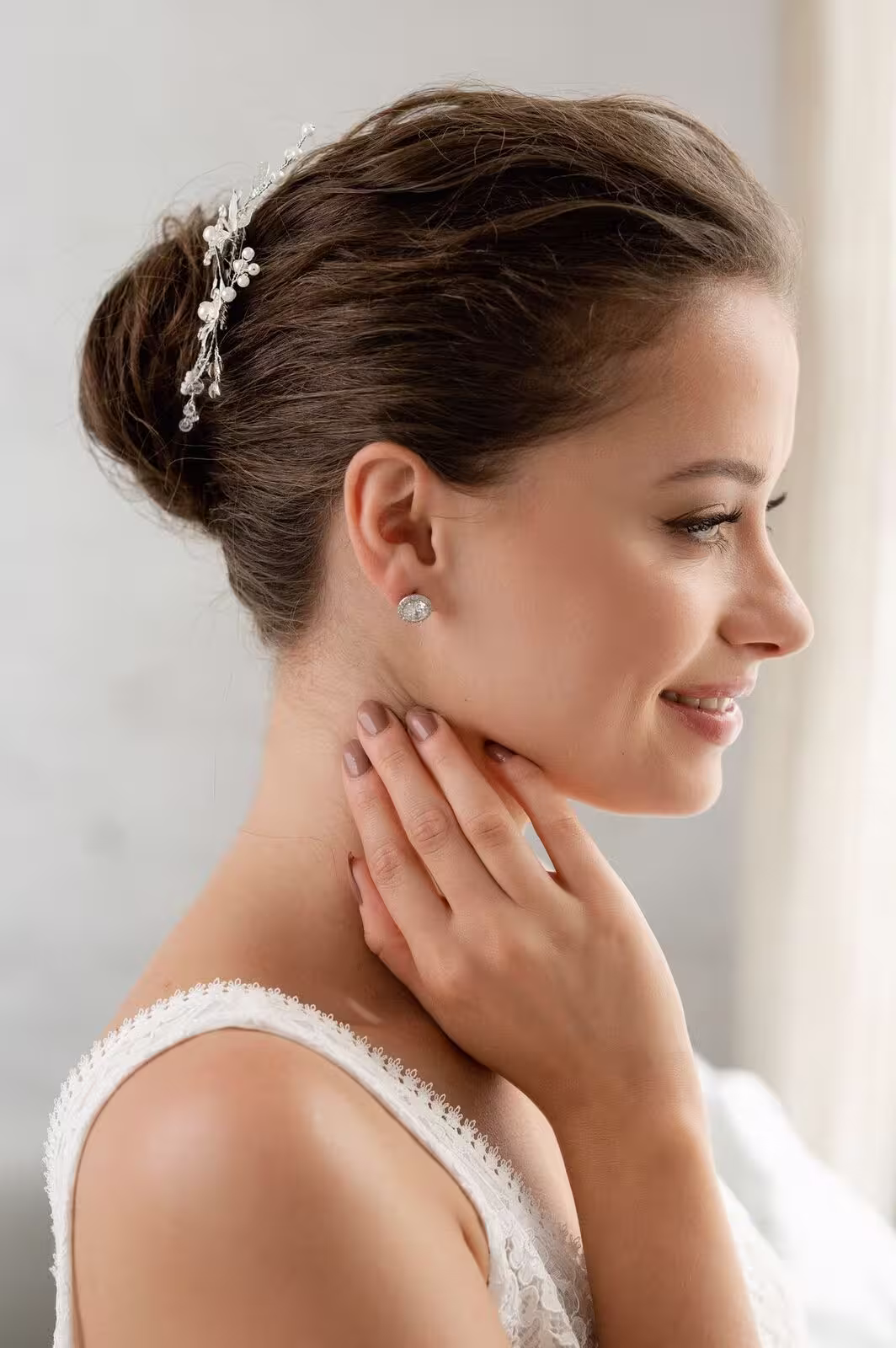 Brautohrringe Lea | Silver