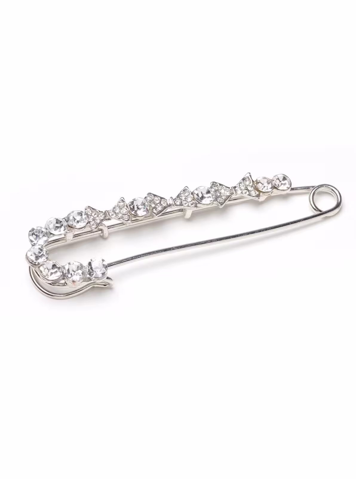 Schleppennadel mit Strass-Steinchen