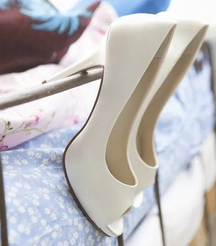 Brautschuh Jennifer weiß SALE