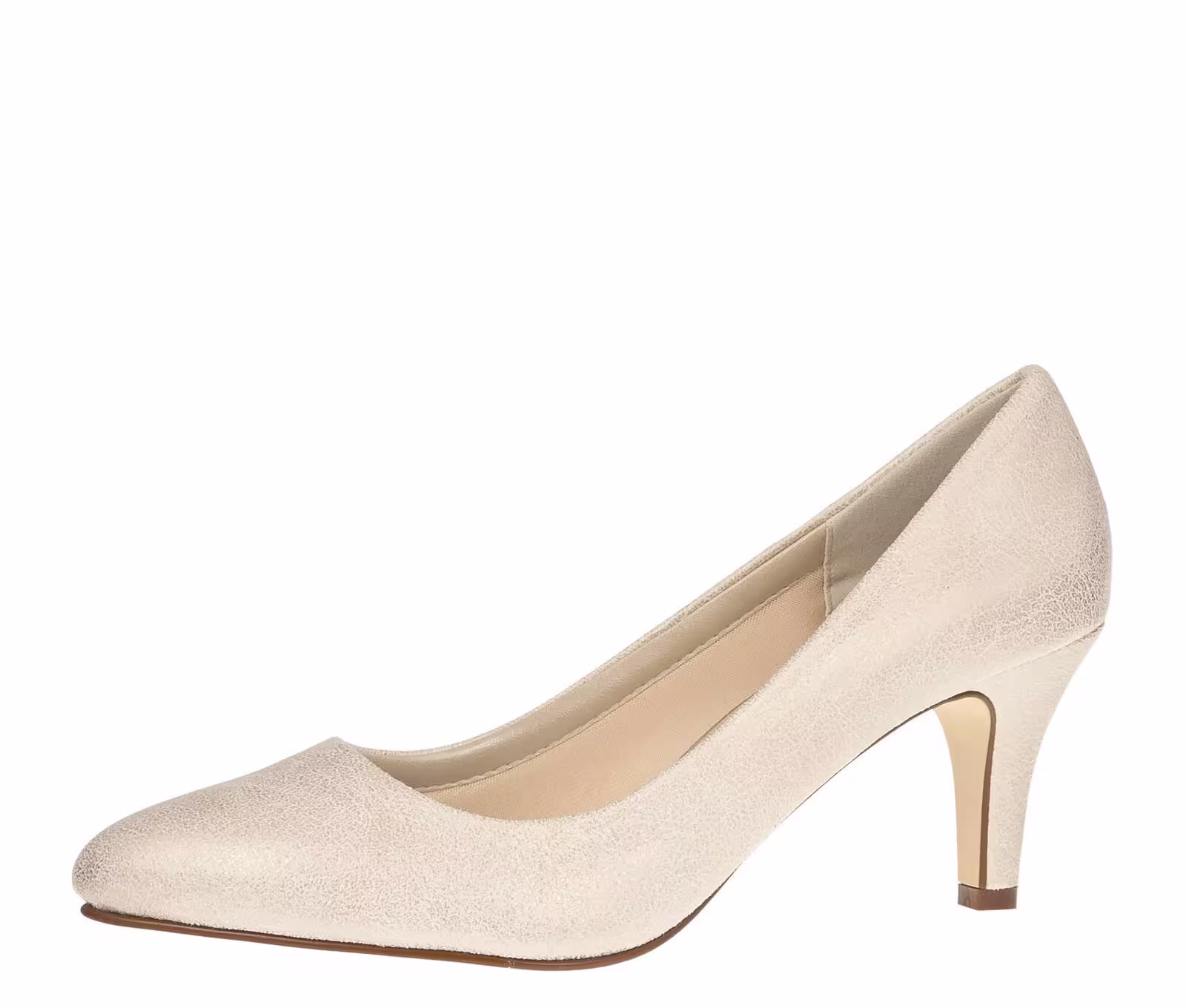 Brautschuh Brooke II champagne lustre