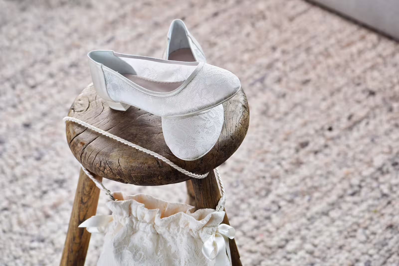 Pascalle flacher Spitzenschuh