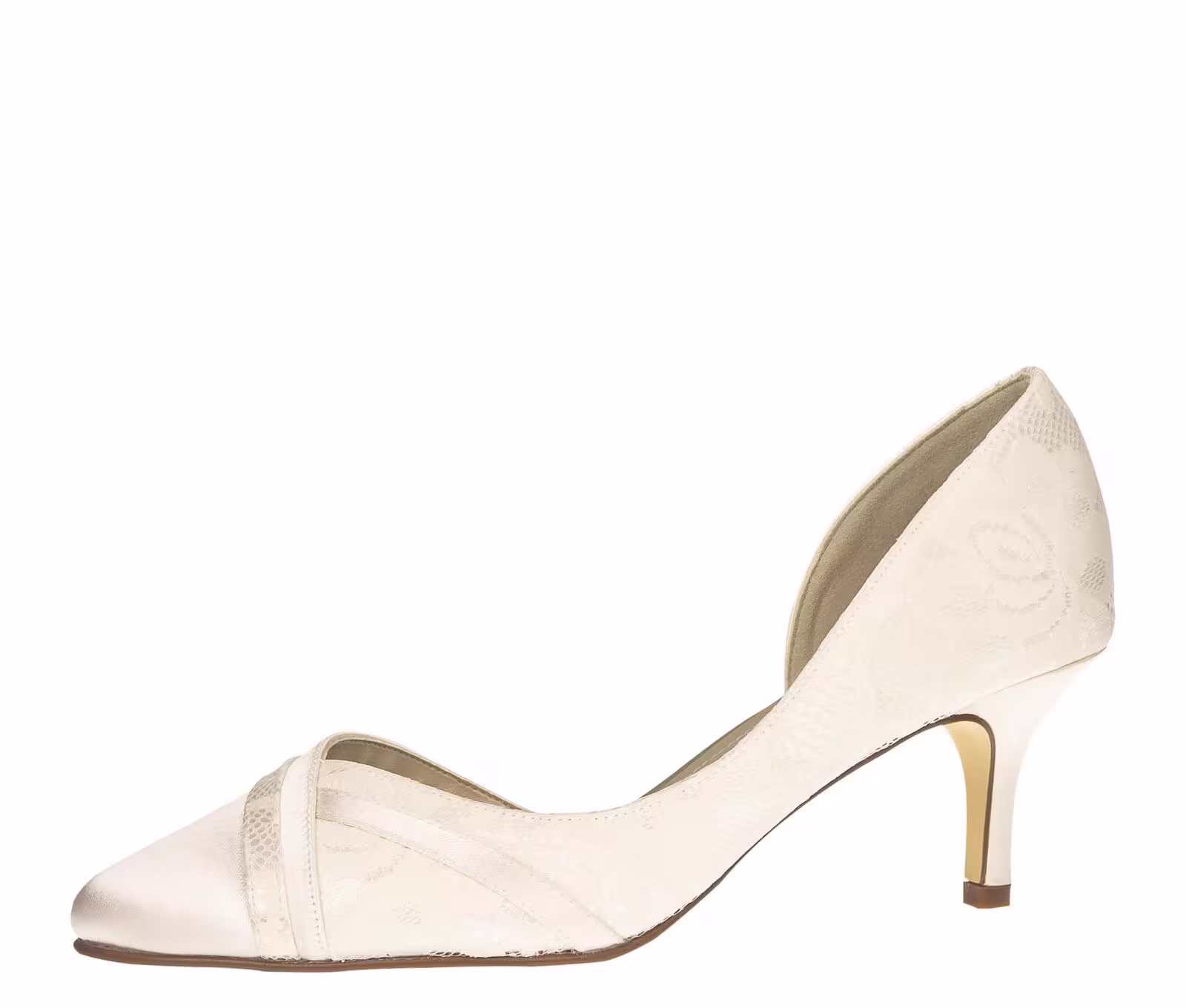 Brautschuh Wilma ivory (creme) /Lace